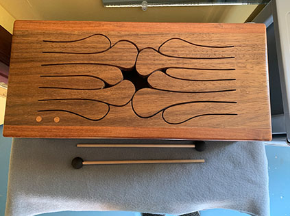 Tongue Drum by Michael Thiele (2003)_made with African Padauk Hardwood